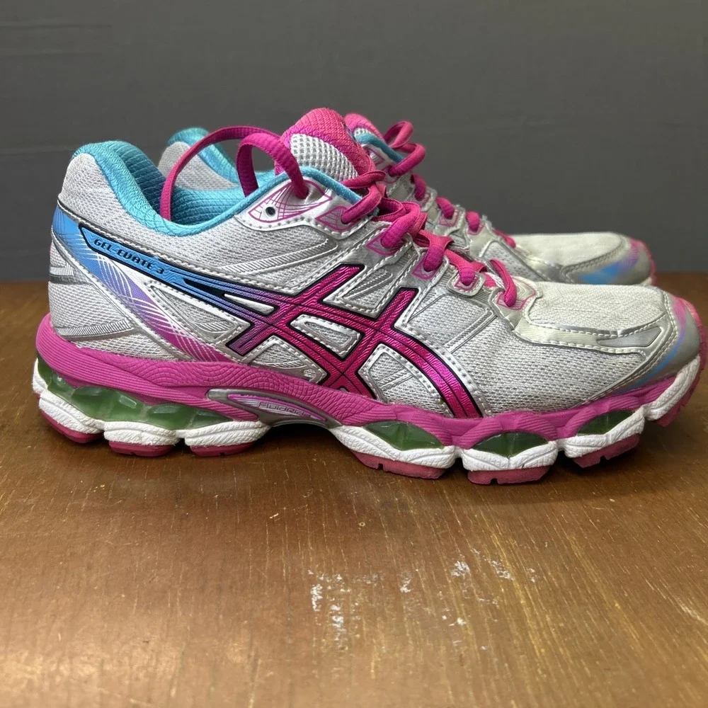 ASICS Gel Evate 3 Bubblegums Women's 7.5 T566N Running Shoe Trainer RARE